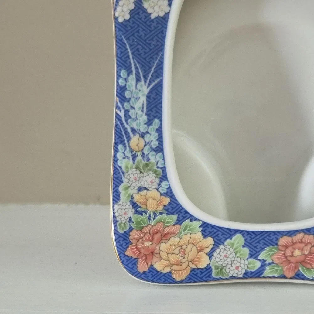 Floral Blue Picture Frame